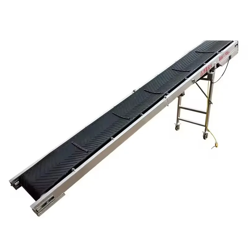 Material conveyor belt Mobile lifting conveyor, small conveyor belt