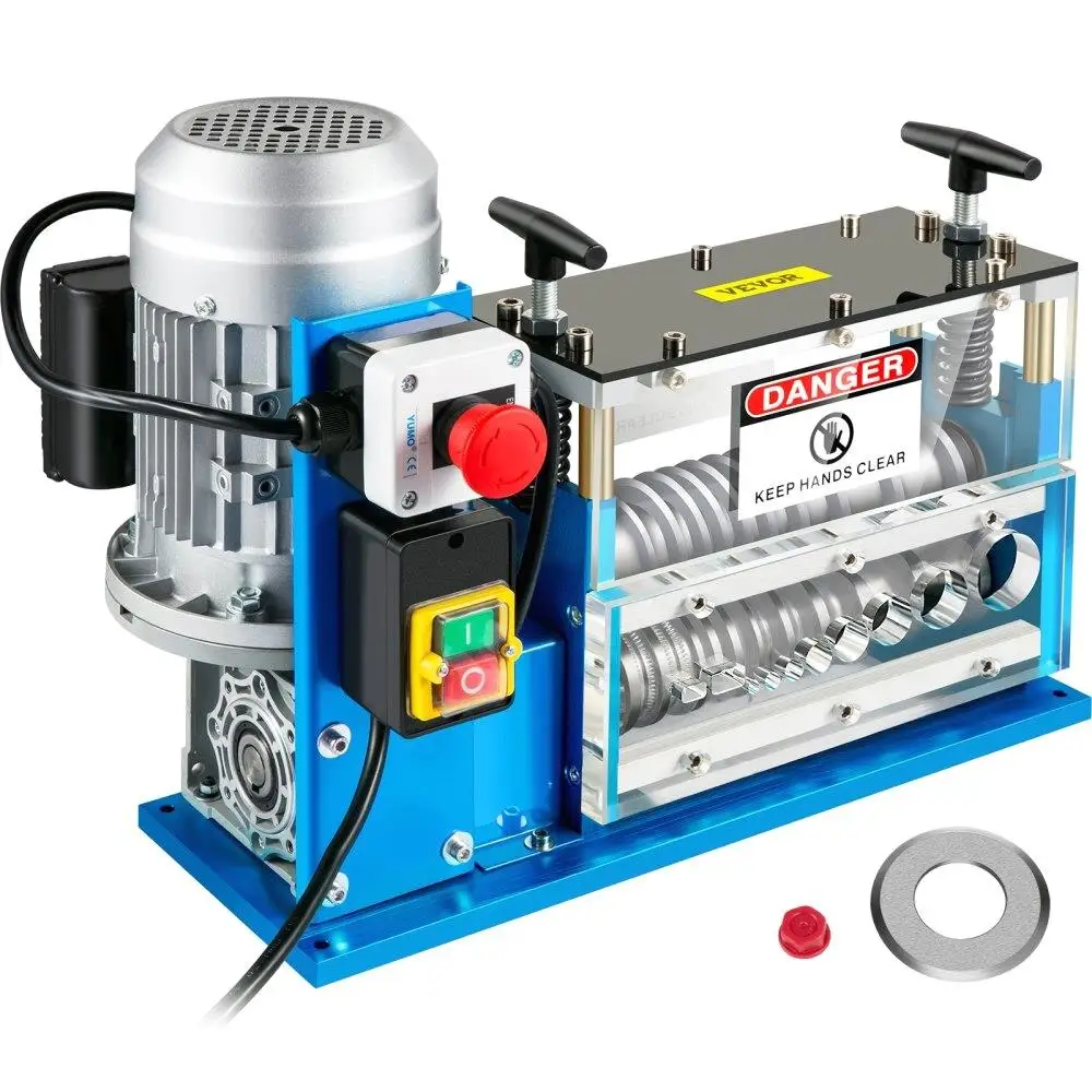 

Portable Automatic Wire Stripping Machine 0.06 to 1.5 Inch Copper Wire Stripper 11 Channels 10 Blades 75ftmin for recycling