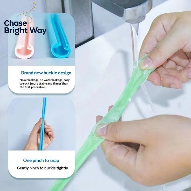 Reusable Straw - Canudos de silicone reutilizáveis, removíveis, macios,