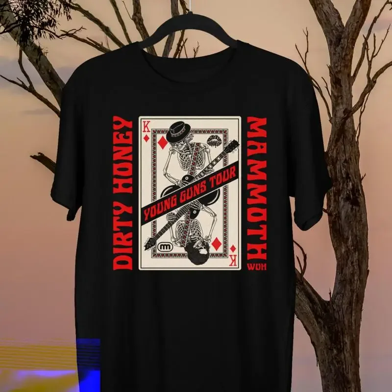 Dirty Honey And Mammoth Wvh T-Shirt aus schwerer Baumwolle für Herren in voller Größe