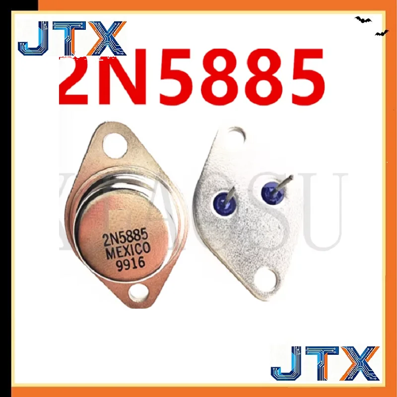 2PCS/LOT 2N5885 gold-sealed iron cap TO-3 power transistor