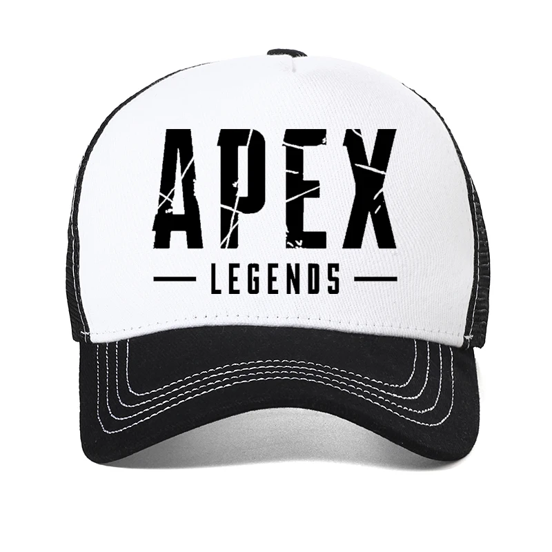 Модная мужская шляпа, летняя крутая бейсболка с игровым принтом Apex Legends, женская регулируемая сетчатая дышащая кепка дальнобойщика