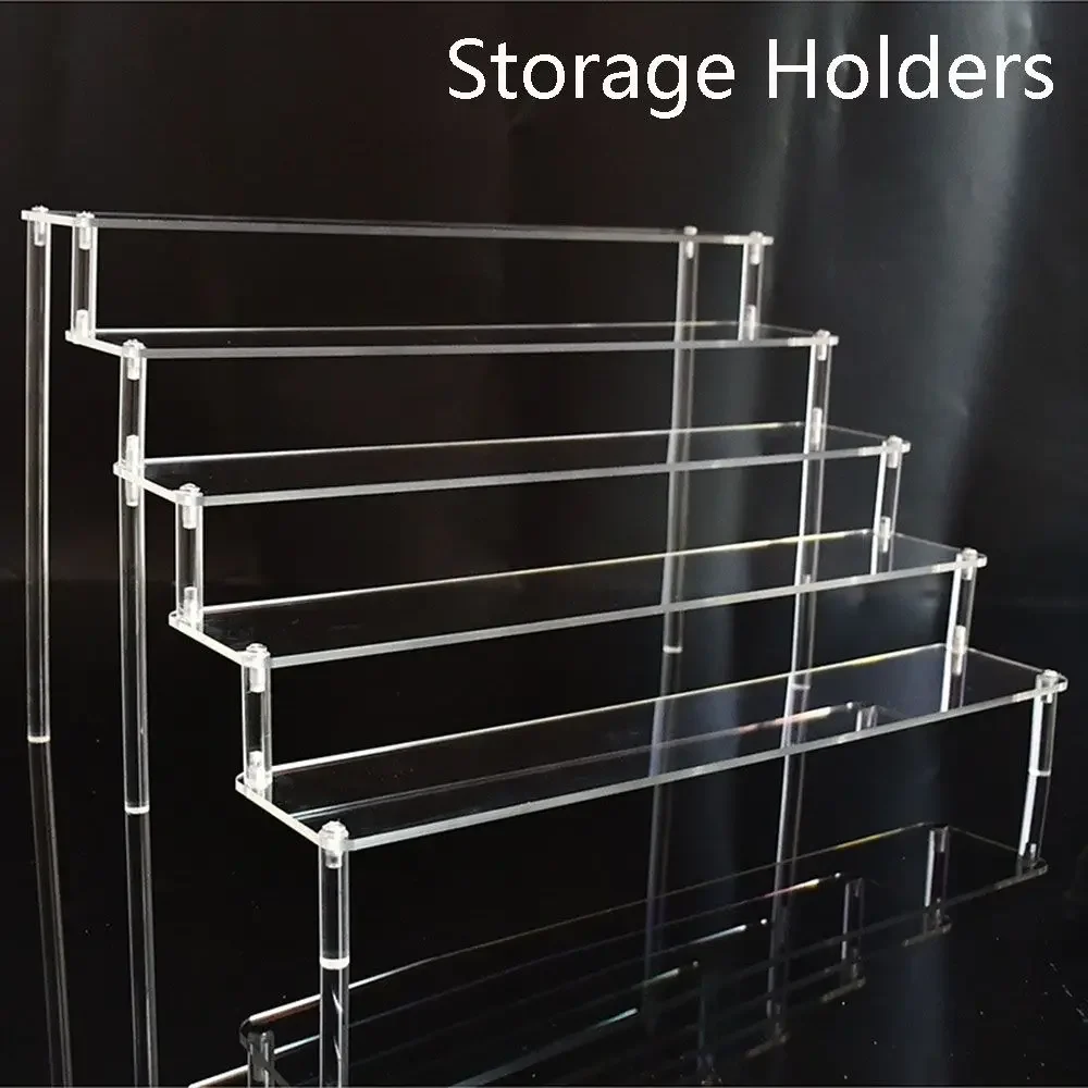Acrylic Organization Shelf 20/30/40CM Display Stand Transparent Figurine Shelf Makeup Storage Rack New Organization Shelf