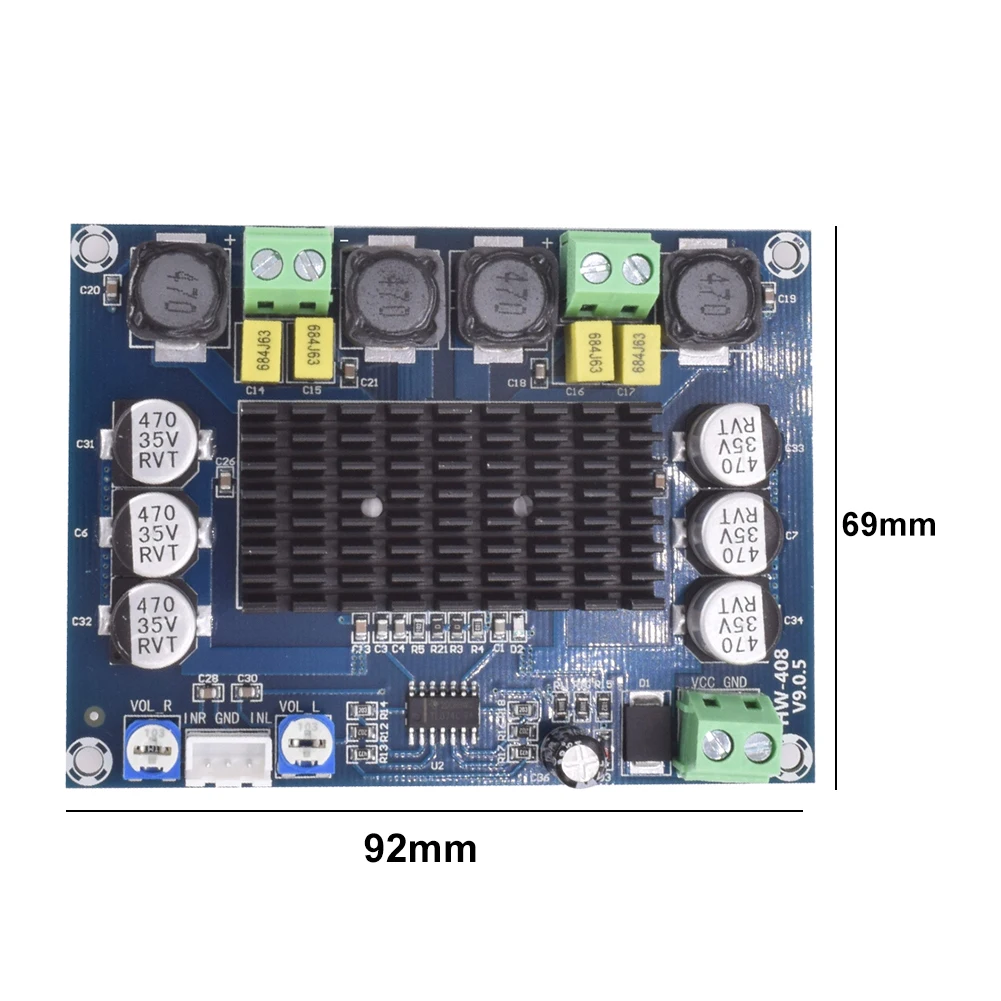 XH-M543 TPA3116D2 120 wx2 amplificatore digitale a doppio canale scheda Audio Subwoofer