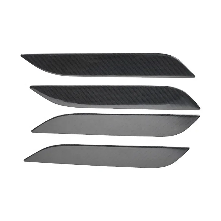 2025 Real Full  Carbon Fiber Add on Style Car Outside Door Handle Cover Trim for Tesla Model S 2016-2018