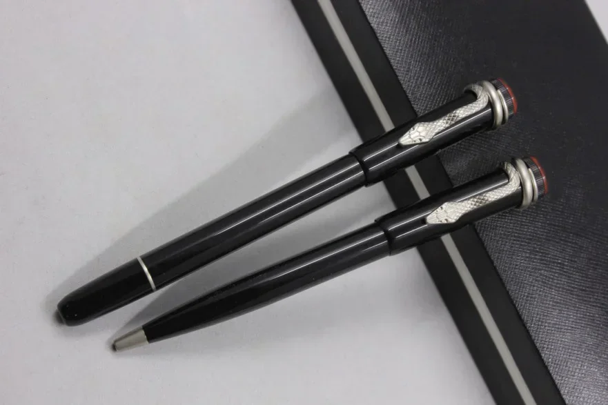 

Роскошные новые шариковые ручки серии Heritage со змеиным зажимом 2025 года, шариковая ручка-роллер, офисные перьевые ручки