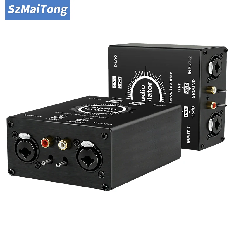 2-Way Current Noise Eliminator, XLR 6.5mm Lotus Audio Isolator for Mixer, Stage & Live Broadcast Gear