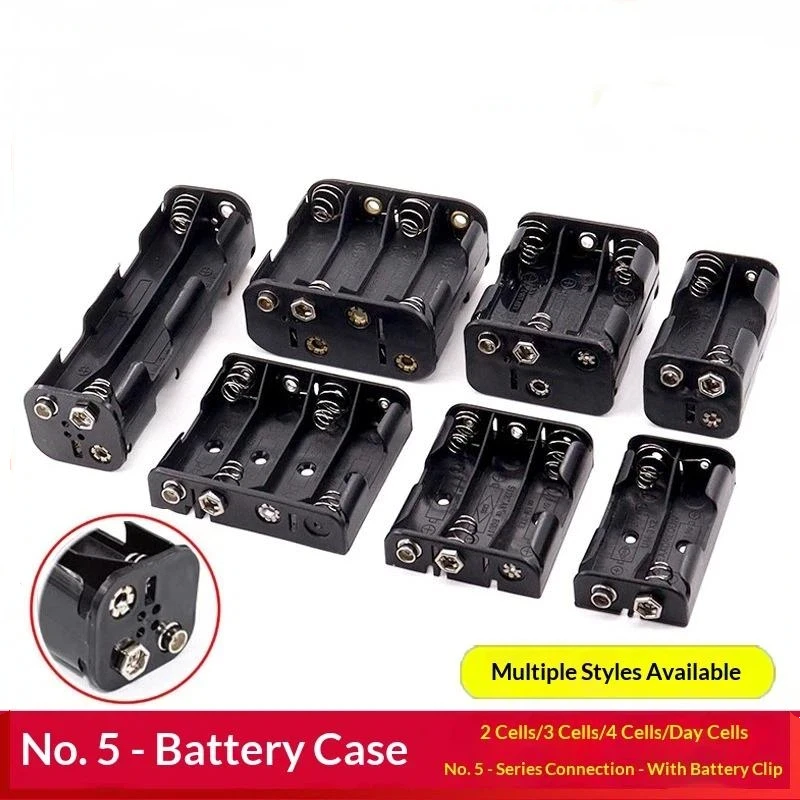 Support de batterie LR06 à 2/3/4/6/8 emplacements, connecteur de stockage, équipement d'expérimentation de circuits électriques pour l'école, matériel pédagogique de physique