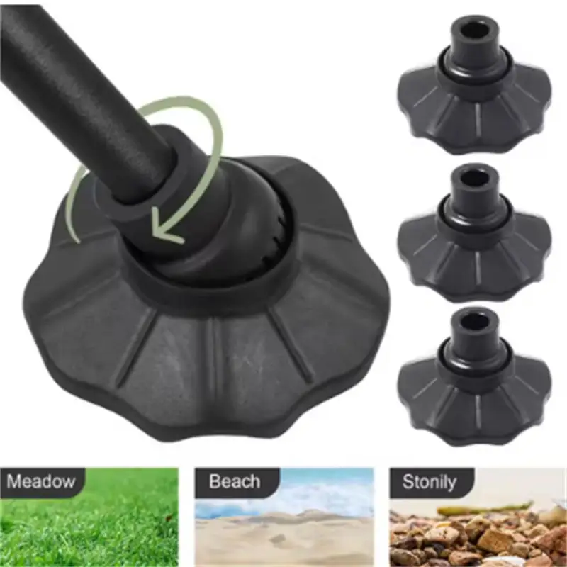 4Pcs 13/16mm Camping Chair Foot Pads,Plastic Folding Table Leg Caps, Anti-Slip Frog Fins Feet Covers Fishing Chair Leg Accessory view 3