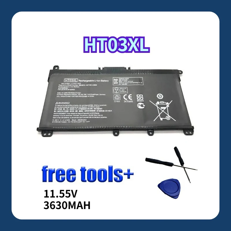 

Replacement Battery HT03XL High Capacity Li ion for HP Pavilion 14 CE0001LA CE0014TU CE0010CA Laptop Long Life Safe Quality