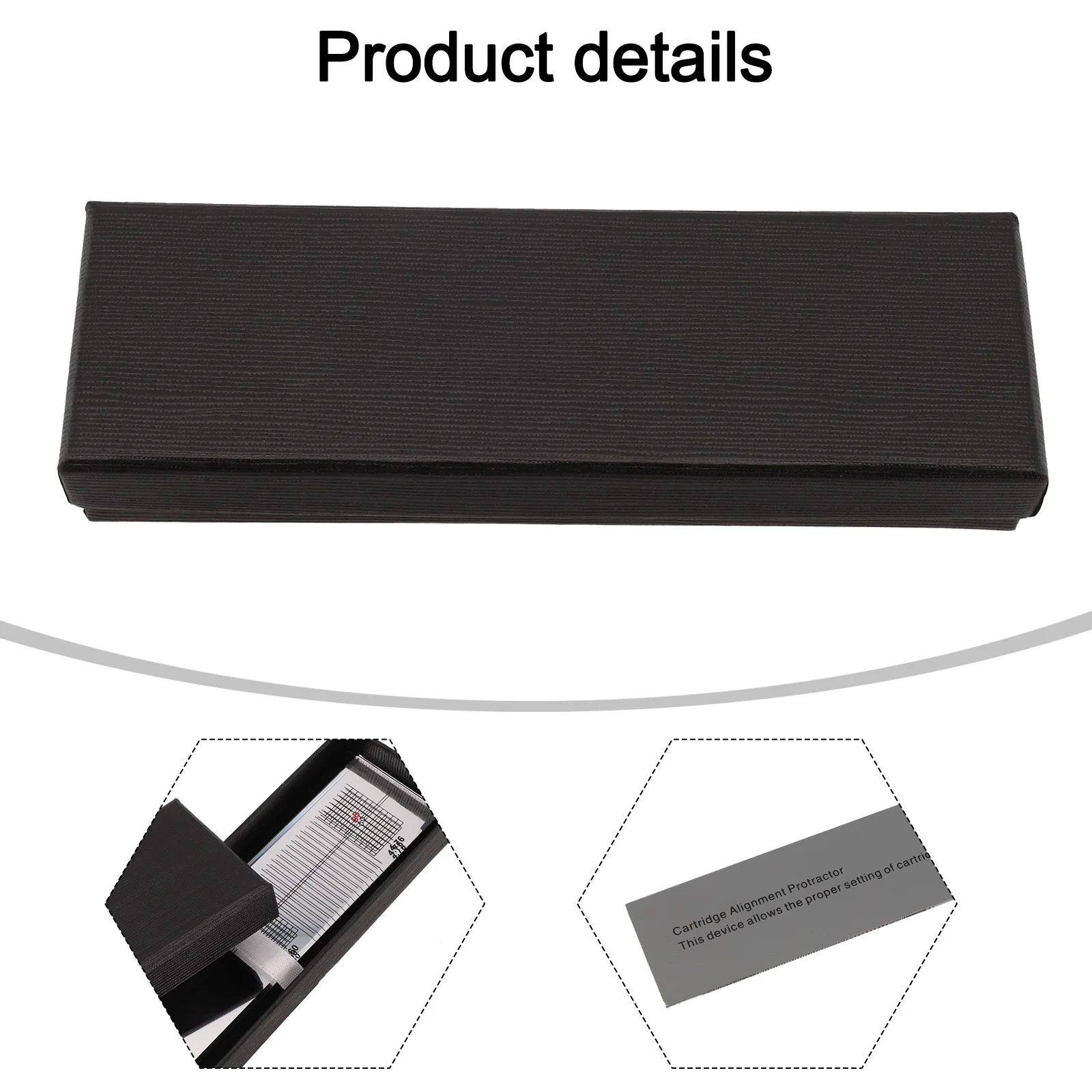 for stylus Alignment Protractor Tool with Mirror and Printed Instructions to Help Achieve Precise Cartridge Setup and Optimal