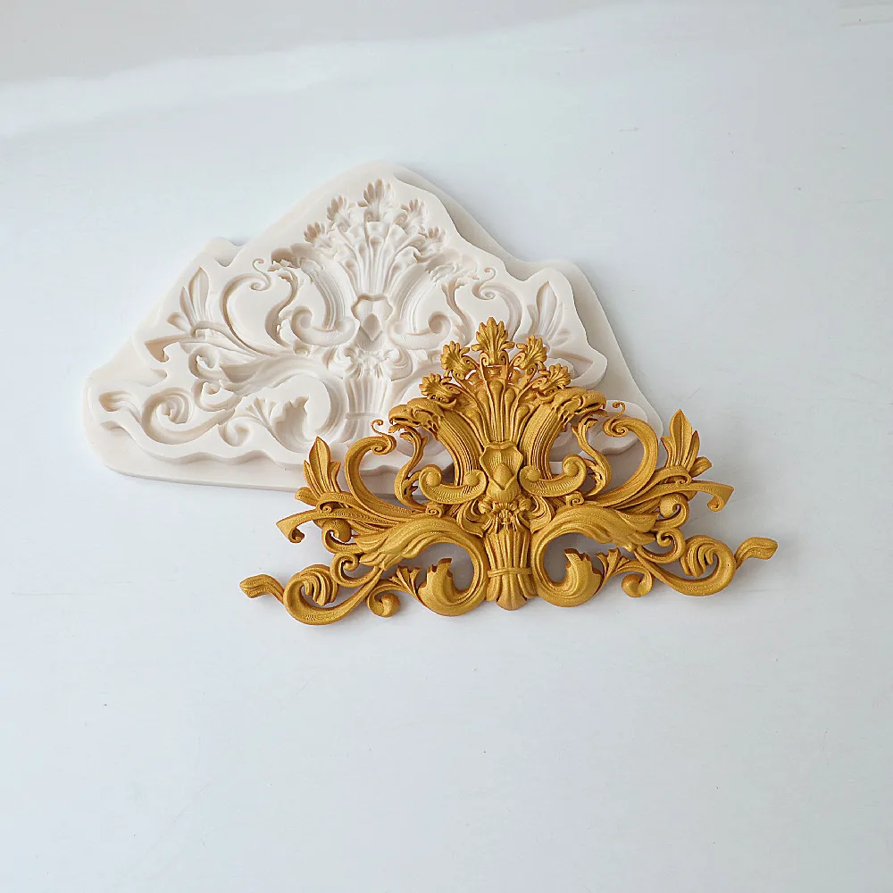 Silicone Mold Beautiful Lace Frame Kitchen Baking Tool DIY Cake Chocolate Lace Decoration Fondant Mold Products