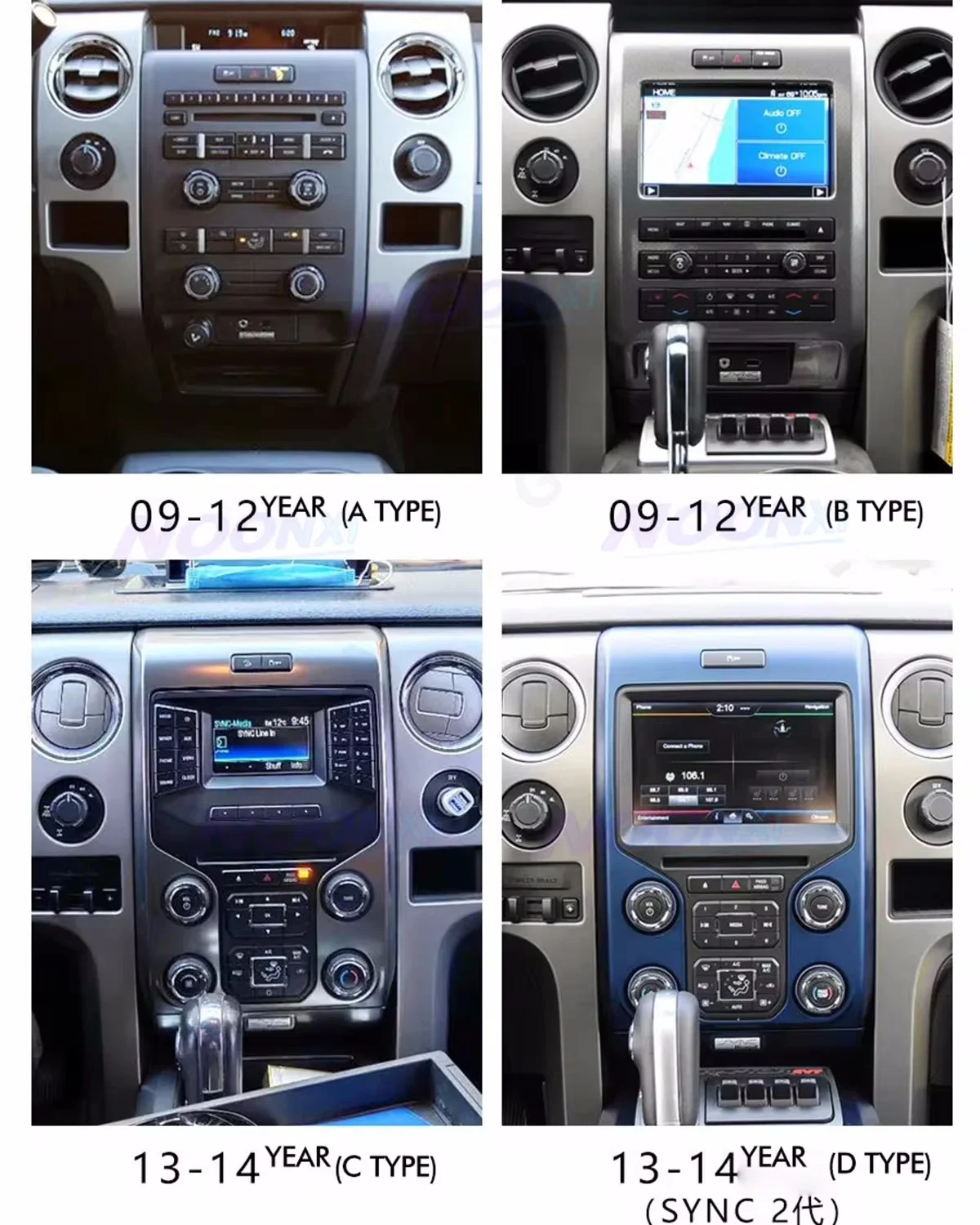 Android 13 For Ford F150 2012-2016 Car Radio Automotive Multimedia Carplay Auto Bluetooth WIFI 4G DSP GPS Navigation