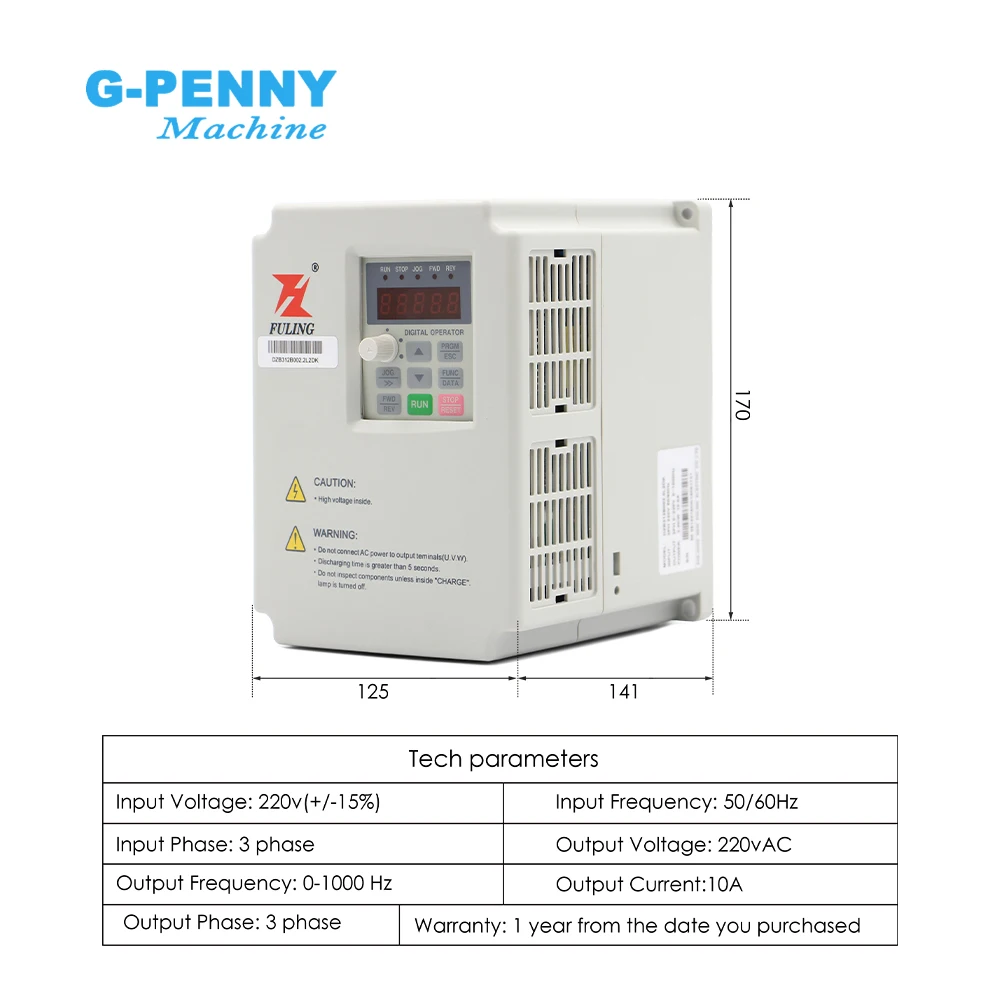 Professional Metal working spindle 2.2kw spindle motor for iron,copper,steel 800Hz Pole=4 & Fuling VFD & 85mm holder & 75w pump