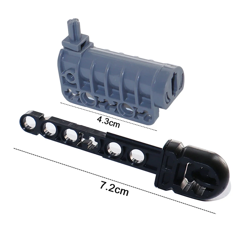 MOC Bausteine Technischer Launcher Bullet 15301 15302 15303 15400 57028 57029 Spring Emitter Shooter Schießspielzeug Ziegel – Detail 3
