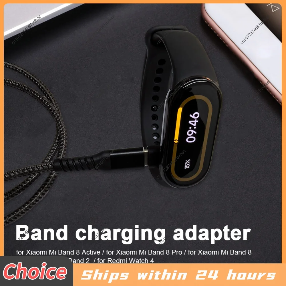 USB-C Female To for Xiaomi Smartwatch Male Adapter Type C To Charging Adapter for Xiaomi Mi Band 8 Pro/8 for Redmi Watch 4 3