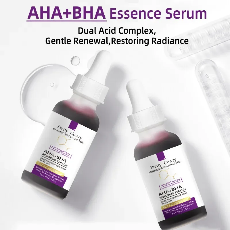 AHA 30% + BHA 2% Złuszczające serum do peelingu twarzy – delikatny chemiczny peeling na ciemne plamy, minimalizacja porów i odnawianie skóry