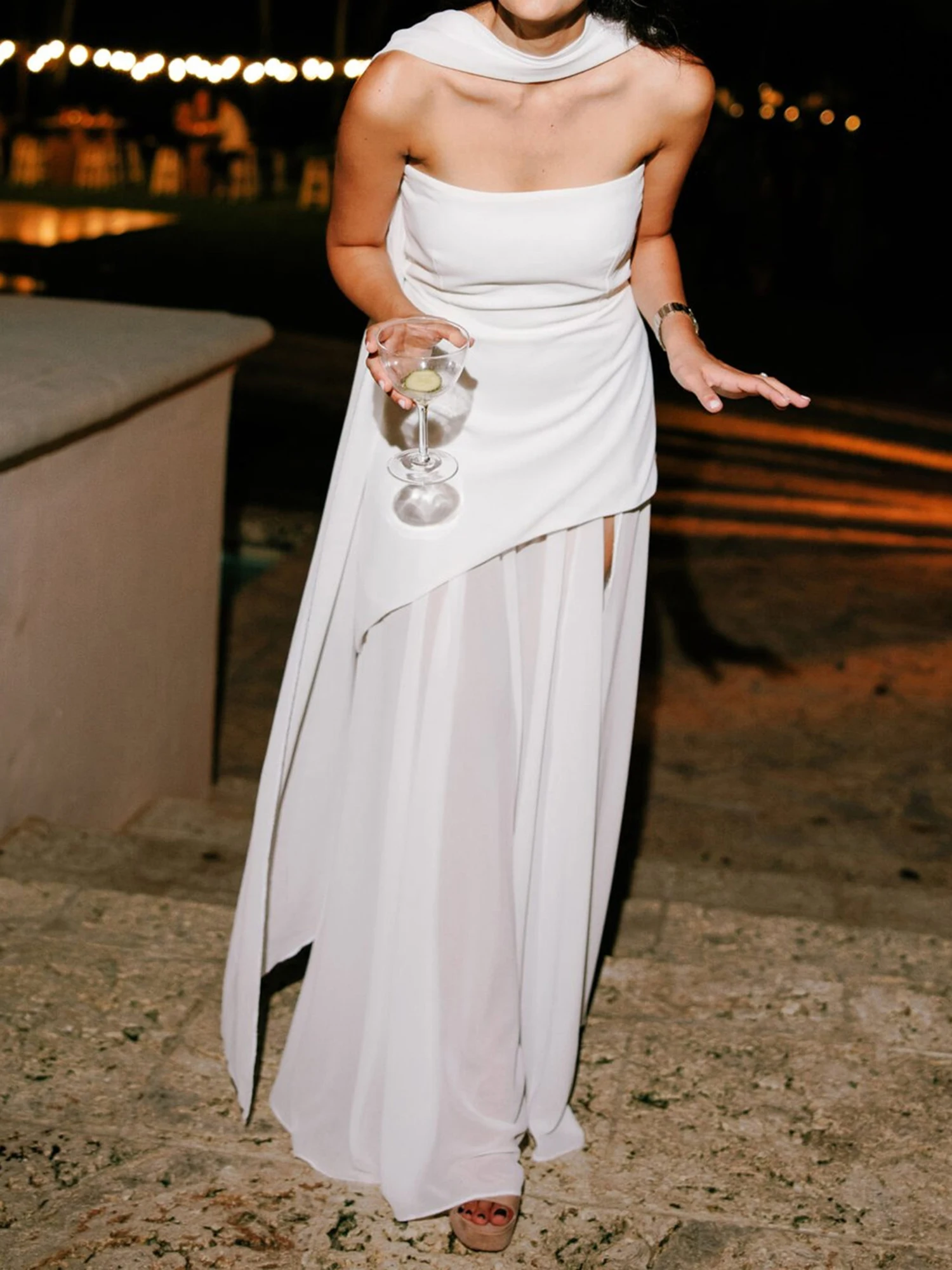 แม็กซี่เดรสคอวีหรูหราพร้อมแขนจับจีบและเอวคาดเข็มขัดพิมพ์ลายดอกไม้ Boho Chic Summer Beach Dress พร้อมกระเป๋า