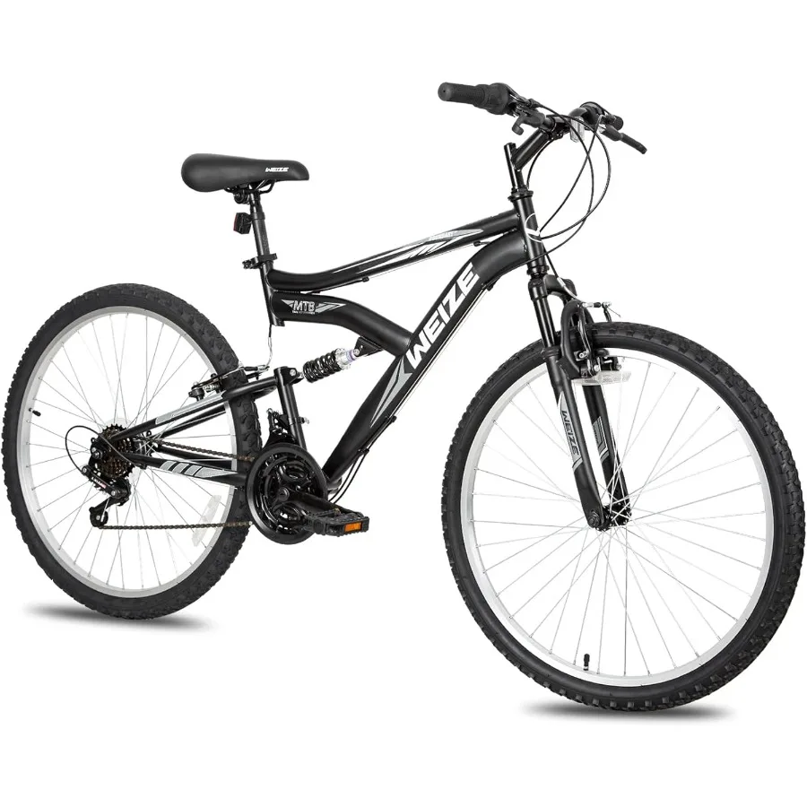 

Mountain Bike 26/27.5 inch Outdoor Cycling Bike for Men Women Adults 18-Speed Gear System with High-Carbon Steel Frame and Dual