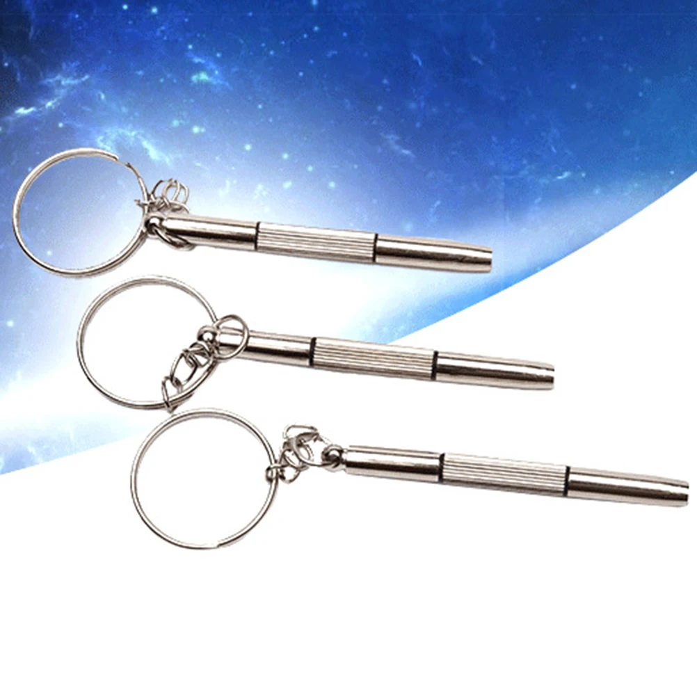 

3in1 Precision Mini Repair Screwdriver For Glasses Tool for Glasses Watches Jewelry Durable Portable Keyring