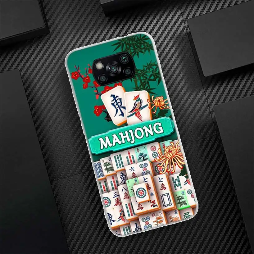 Creative Mahjong Silicon Call Phone Case For Xiaomi Poco X3 Nfc X5 X6 F6 F5 Pro M5S M5 X4 F4 GT M4 M3 F3 F2 F1 M2 Cover X3 NFC M