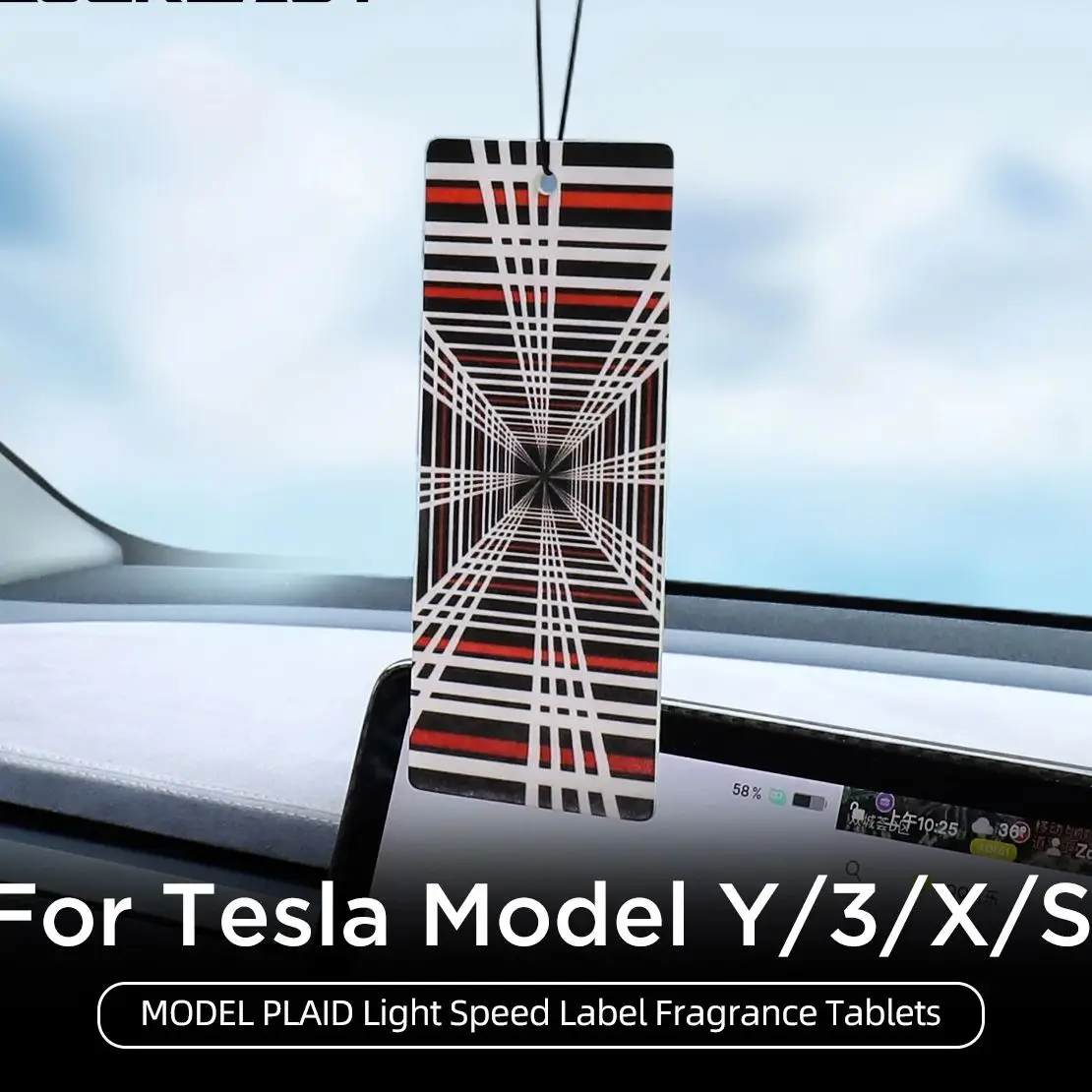 for Tesla Model 3 Y X S Aromatherapy Pendant Fragrant Tablet Air Freshener Pendant Car Interior Accessories