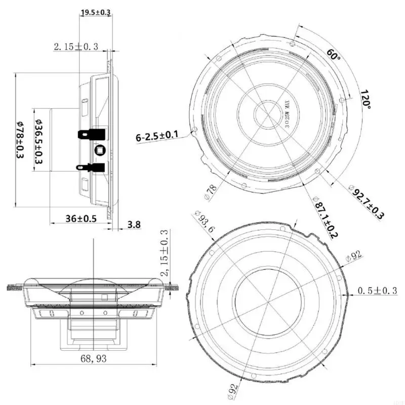 103F Professional 3inch Horn 3OHM PANDANCE Strond 15W Design