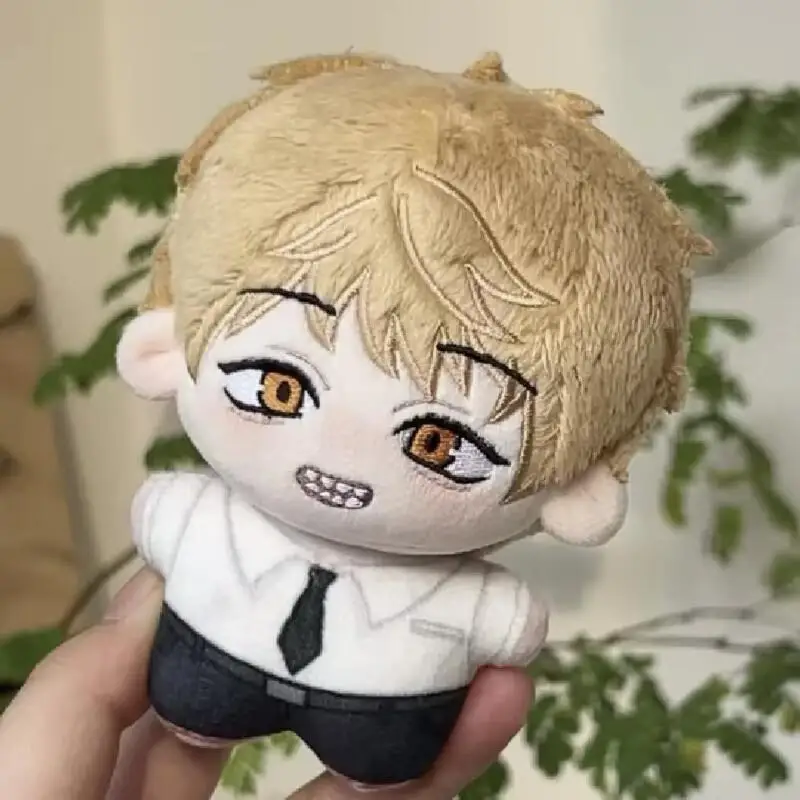 10Cm Cartoon Chainsaw Man Reze Denji Doujin Plush Palm Heart Doll Two-Dimensional Itabag Decoration Keychain Pendant Toy Gift