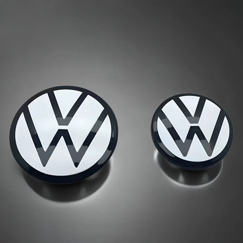 Weißes Auto Frontgrill/Heck Kofferraum Emblem Deckel Deckel Logo dekorieren für Volkswagen VW Skoda Octavia Golf GTI Tiguan MK5 MK7