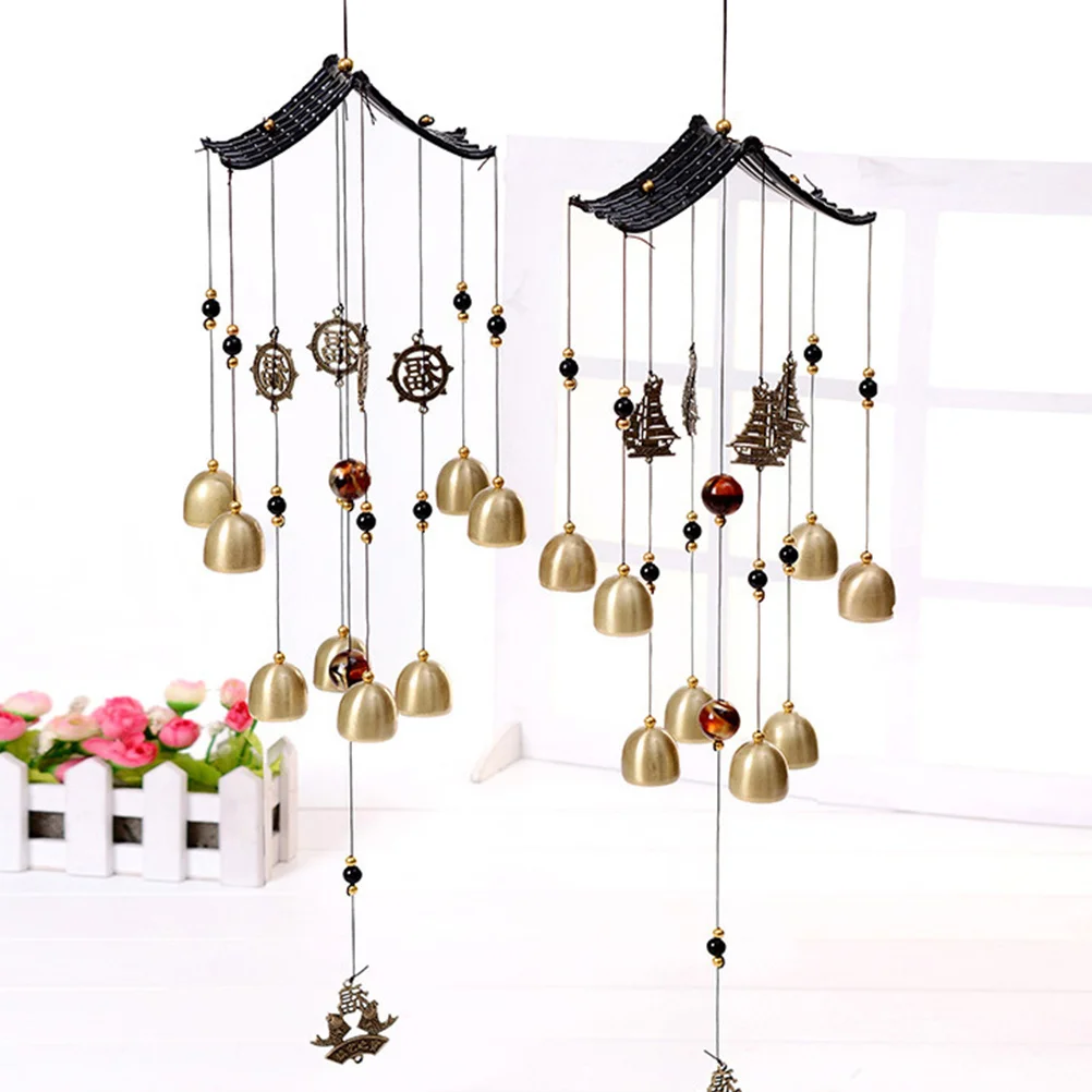 

Eco Friendly Retro Copper Wind Chime No Chemical Smell Hanging Bell for Car Room Garden Balcony Decoration Sailboat