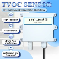 NEW TVOC Gas Detector Sensor Air Quality Transmitter RS485 0-5V 0-10V 4-20MA Output Environmental Monitor