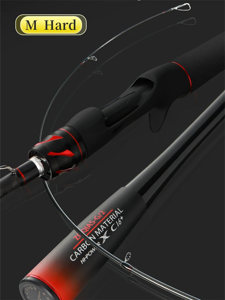 ROLLFISH Power M Spinning Casting Carbon Faser Köder Angelrute 1,8-2,7 M Süßwasser Salzwasser Bass Angelrute Schnelle wirkung – Detail 3