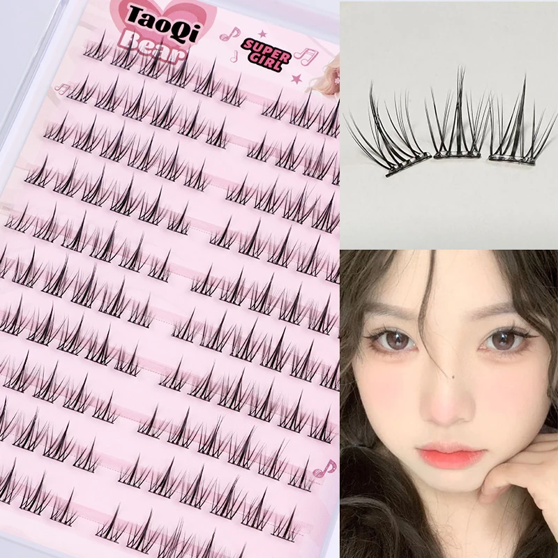 ​ 接着剤不要のひまわり型つけまつげ - ライトメイクやメイクなしの自然な輪郭を演出 ​