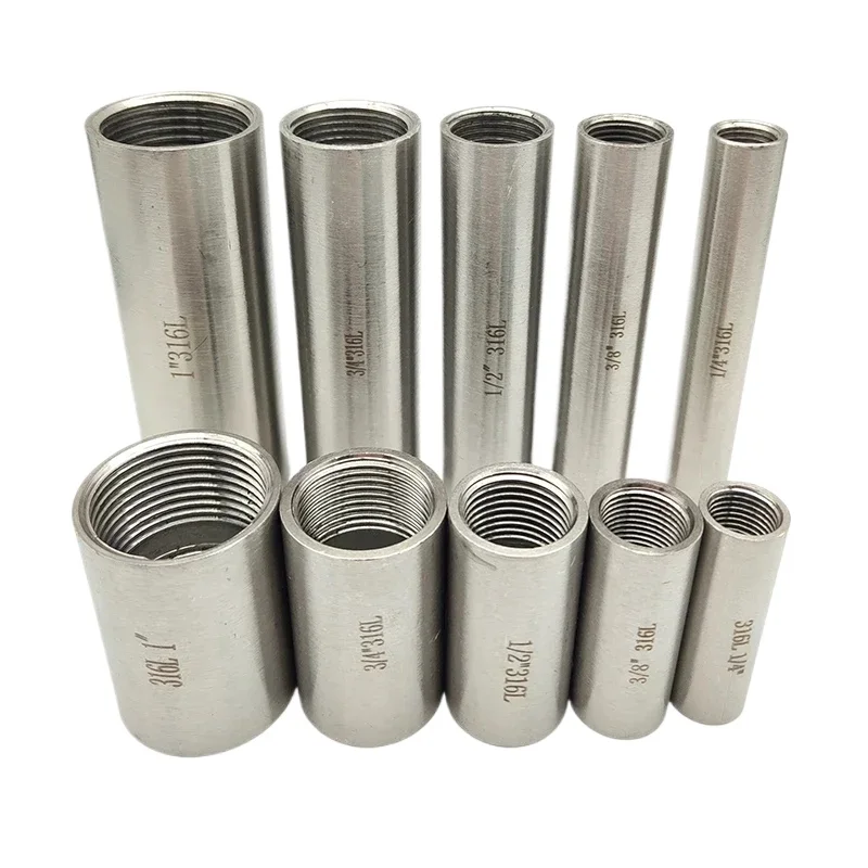 

Длина 50 мм, 100 мм, 1/4 "-2" BSPP, внутренняя равная резьба, муфта из нержавеющей стали 316L, фитинг для ствола, соединитель для сантехники