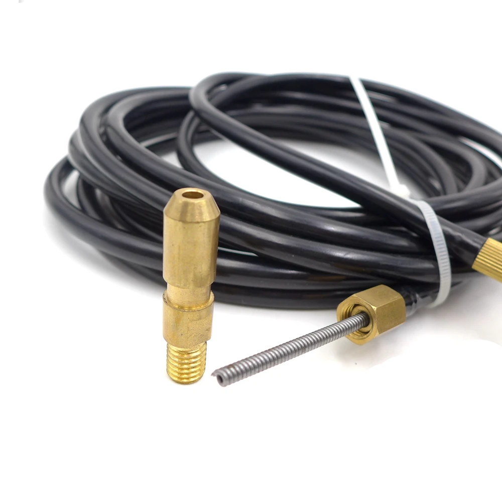 Imagem -03 - Alimentador Automático do Fio Máquina de Alimentação Soldador Tig Torch Liner pu Pipe Steel Aluminium Welding Tube Fit Wf007 Wf007 4m
