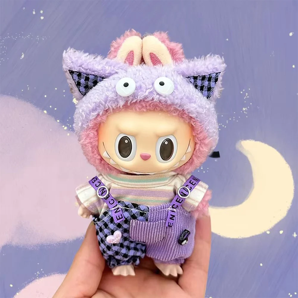 

Dress Work Clothes for 17cm Labubu V2 V1 Plush Idol Doll Cute and Sweet Style Labubu Fashion Clothing