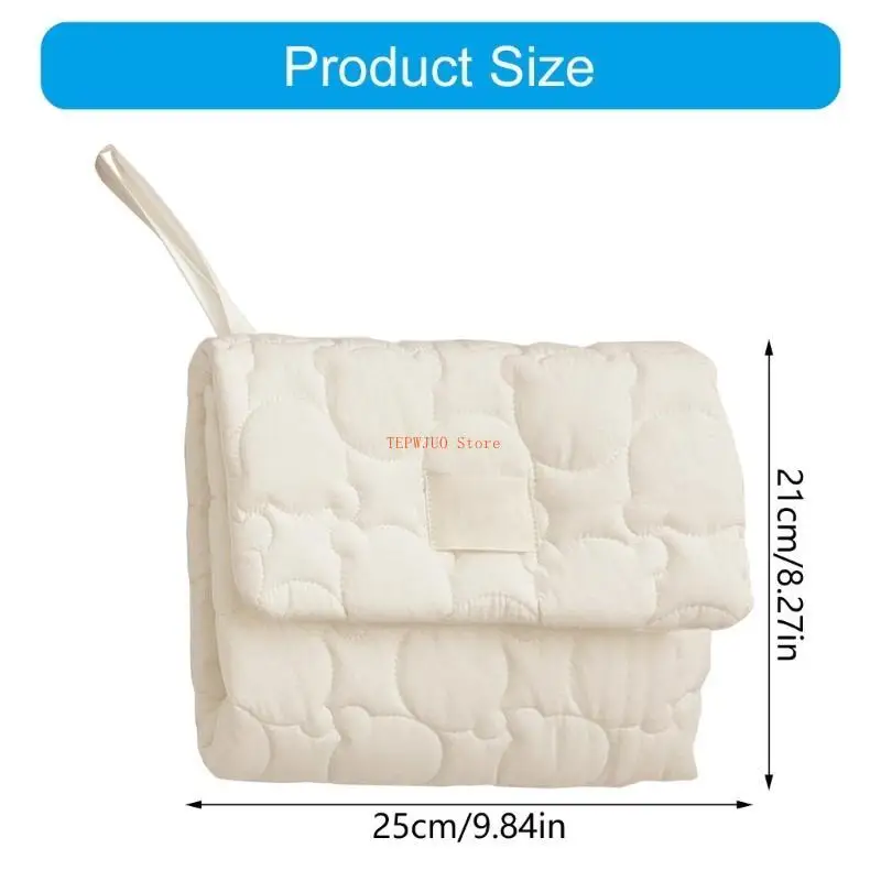 U50F وسادة تغيير حفاضات الأطفال المحمولة مقاومة للماء ومضادة للتسرب وسادة مبولة لنزهات مريحة وآمنة عالية الامتصاص #6