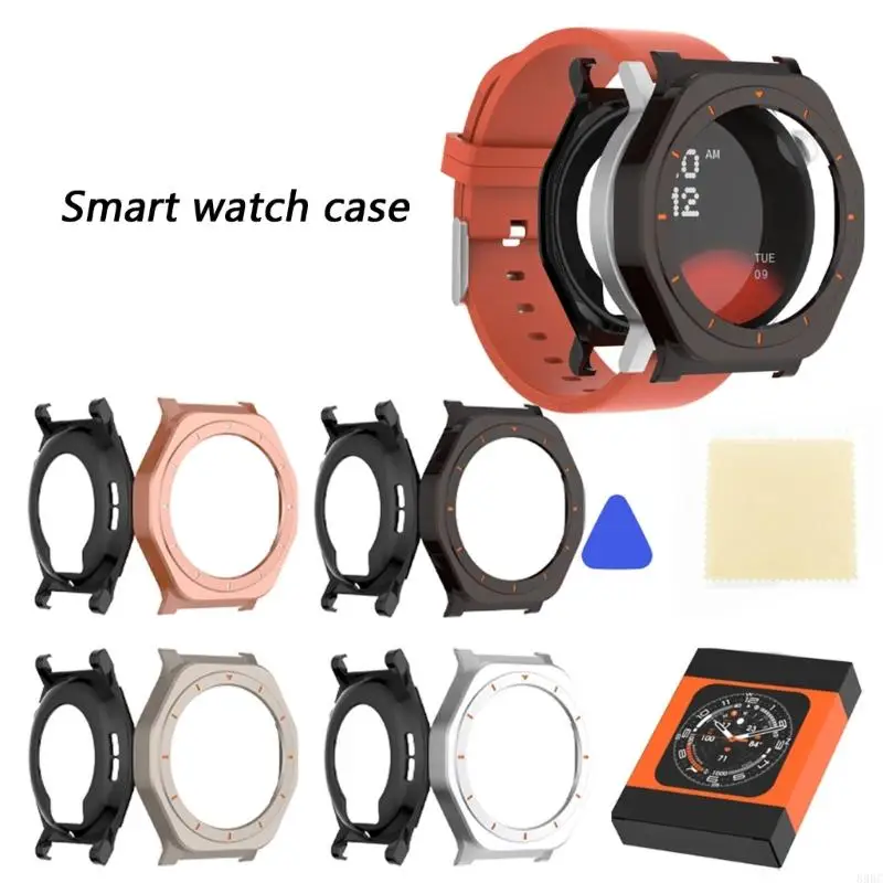 

Heavy Duty Metal Case Housing Guard Sleeve Shell For Smartwatch Enhancing Durability Scratch Resistance Modern Aesthetic 896C