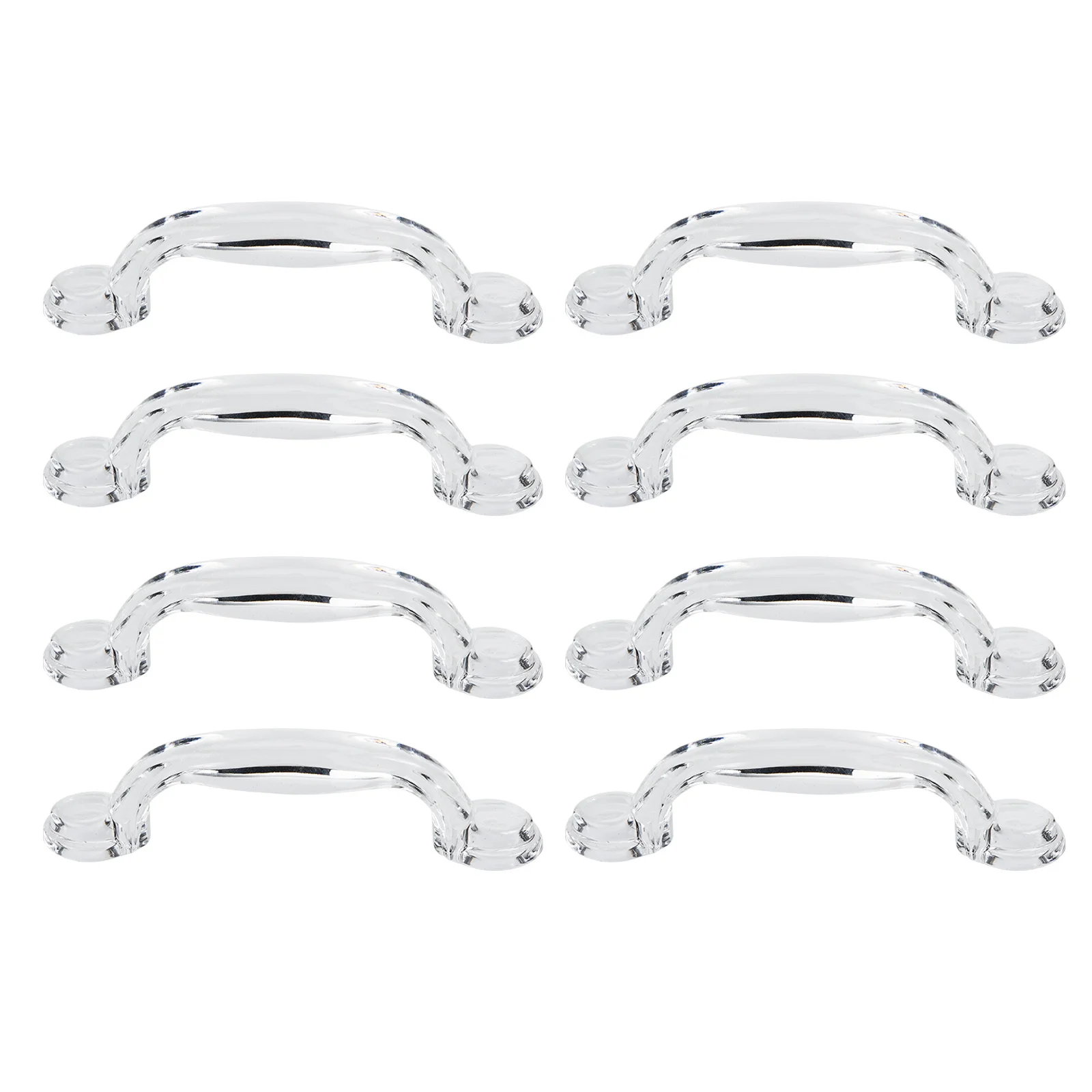 8 قطعة مقابض باب الخزانة الكريستال الاكريليك قوس تصميم درج يسحب لخزانة المطبخ خزانة الأثاث المقابض الخارجية #3