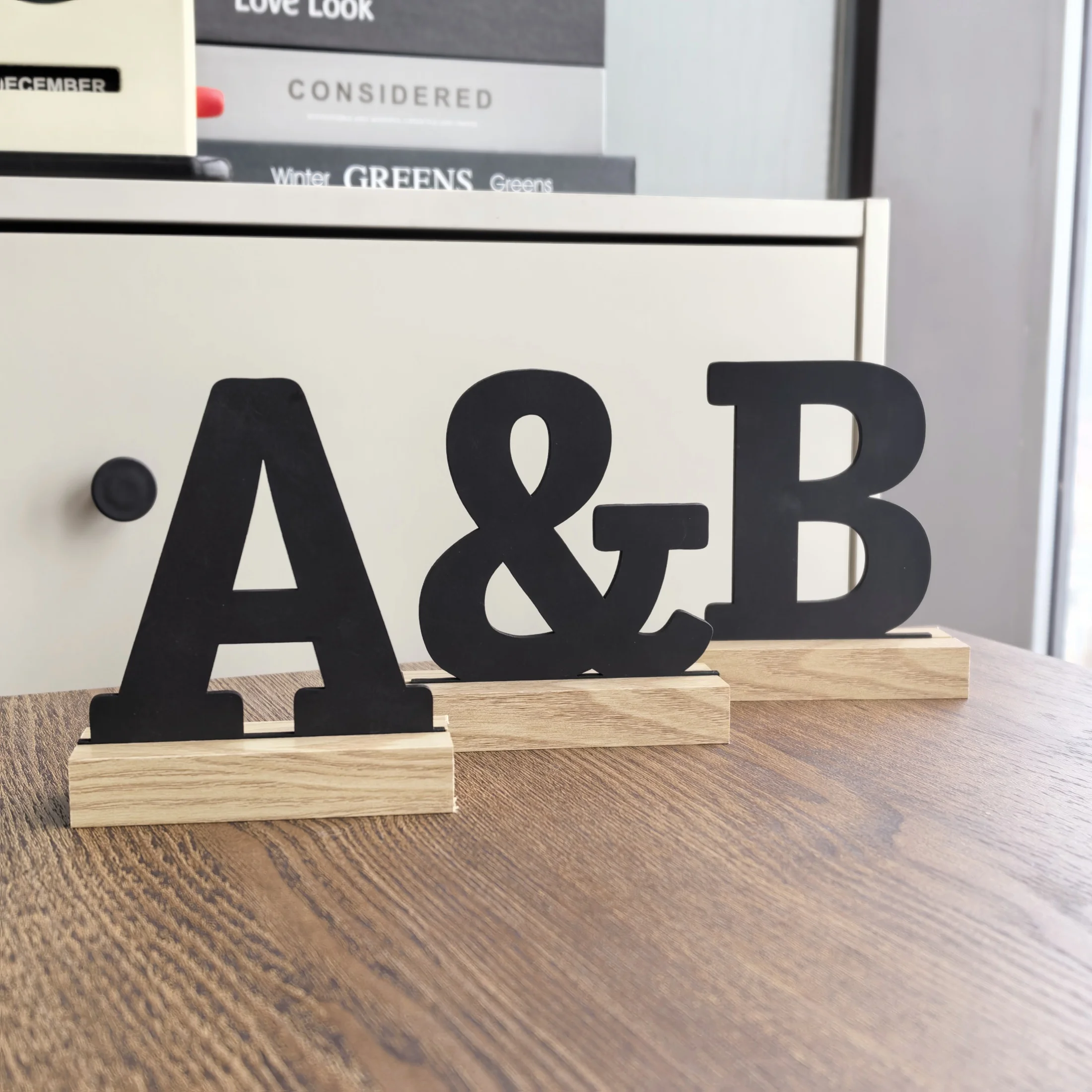 1pc 3.9 Inch Rustic Wooden Alphabet Letter For Home Decor Birthday,Chrismas,Graduation,Bridal Shower,Wedding,Anniversary Party
