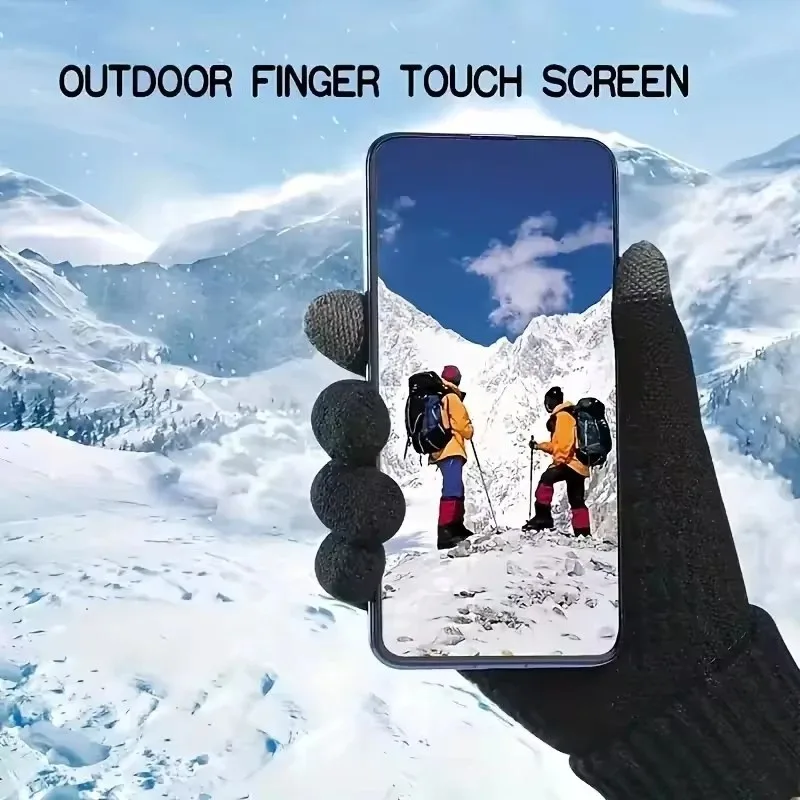 Neue Winter-Outdoor-Skihandschuhe mit Touchscreen-Funktion für Mobiltelefone, Dicke Warme Sport-Handschuhe für Damen und Herren – Detail 6