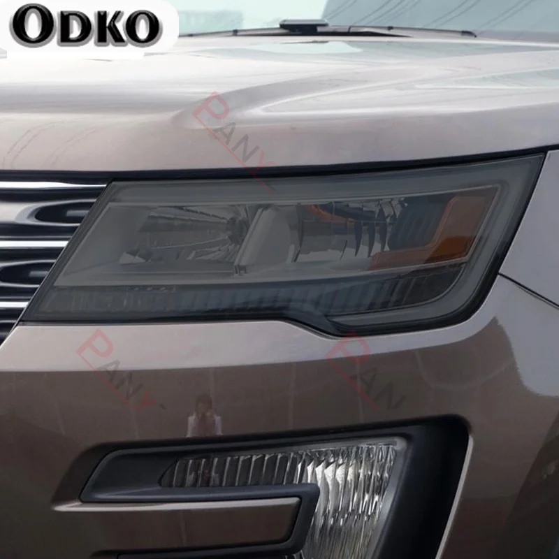 

Car Headlight Protective Film Headlamp Restoration TPU Protective TPU Sticker 2 Pcs For Ford Explorer 2016 2017
