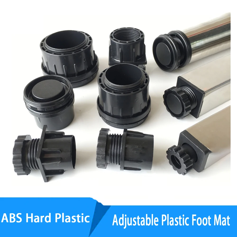 

Black Adjustable height Foot Mats Round/Square ABS Cabinet Feet Bar Feet Table Feet Coffee Table Feet Furniture Hardware Conne