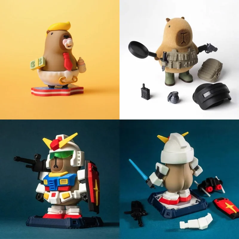 

Кукла Капибалака, подгузник, детский дельфин, украшение для рабочего стола, 3D печать, креативная интерактивная магнитная настольная игрушка, декор