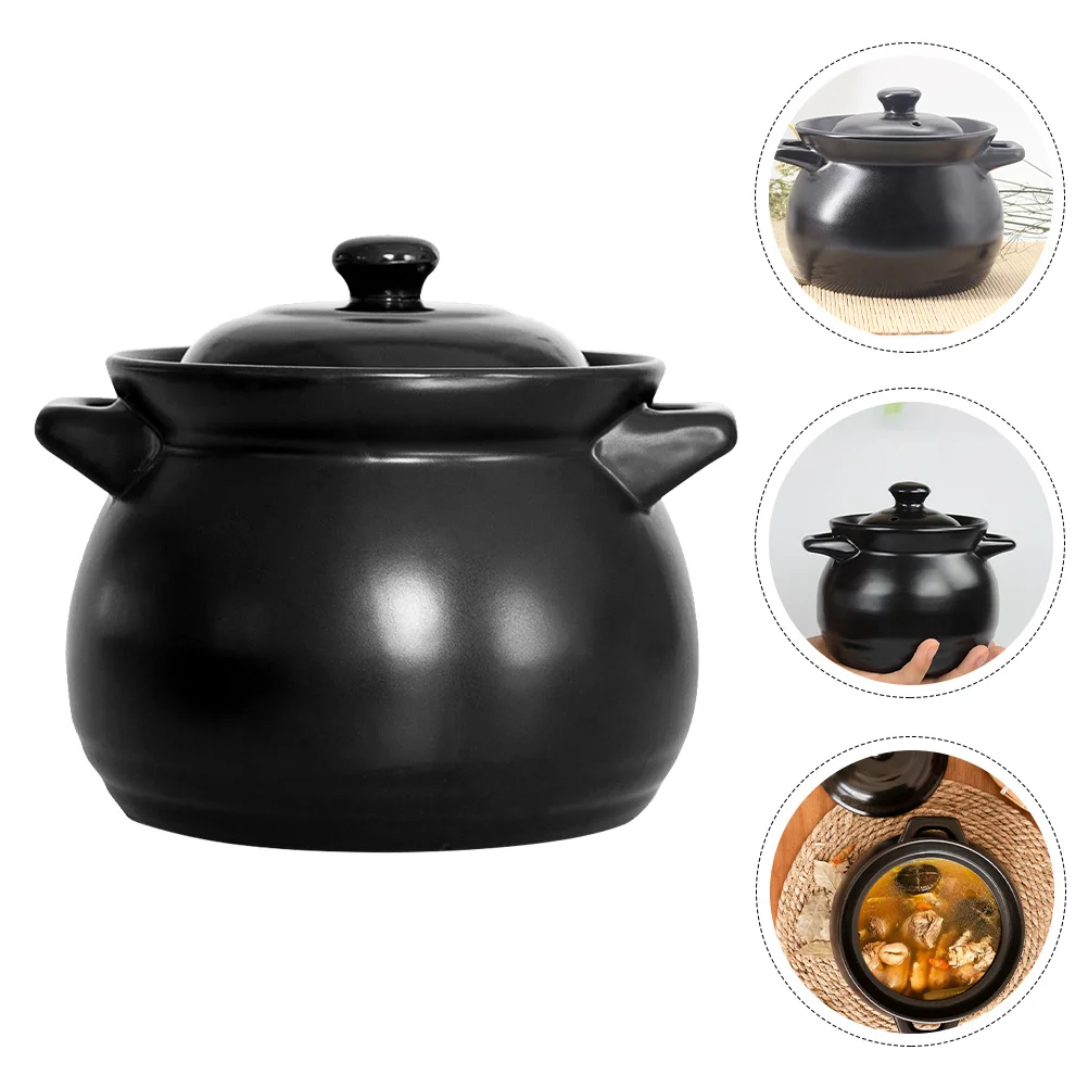 

Braised Chicken Rice Pot High-Temperature Resistant Casserole Non-Sticky Easy Clean Multipurpose Home Kitchen Supplies