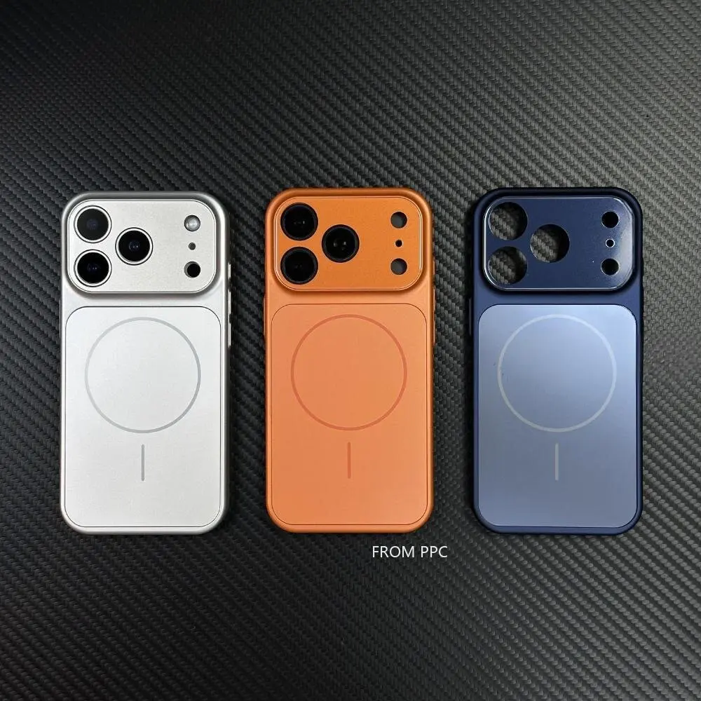 Glass Nano Original Matte Case for iPhone 17 16 15 Pro Max 17Pro Shell Magnetic Magnets Wireless Charging Armor Phone Cover Capa