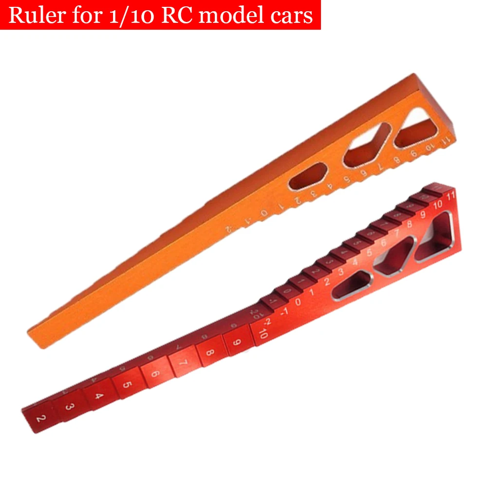 For 1/10 RC Model Cars Metal Height Adjusting Ruler Ride Height Gauge Measuring Tool Droop Gauge for 1/10 RC Model Car Accessory