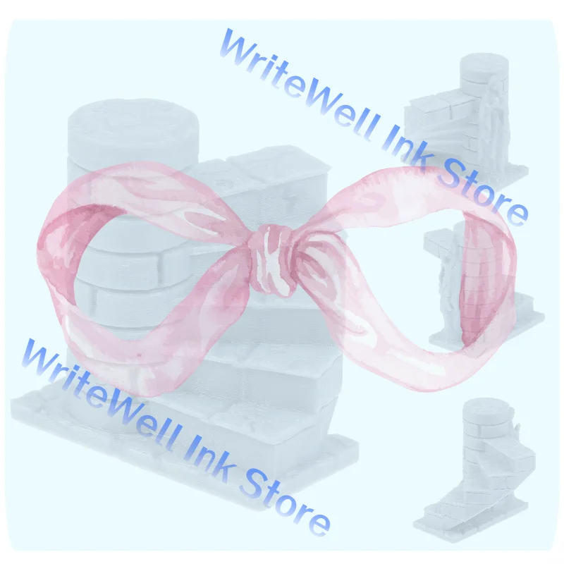 

Miniature Ruined Landscape 3D Printed Tomb Staircase Ornament Desktop Decoration D&D Wargaming Game Tomb Terrain Staircase Model