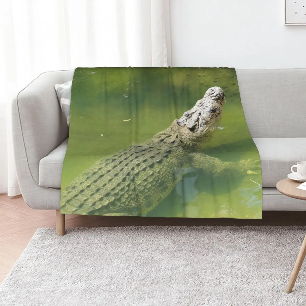 Australian saltwater crocodile Throw Blanket Luxury Designer halloween for babies anime wednesday Shaggy Blankets