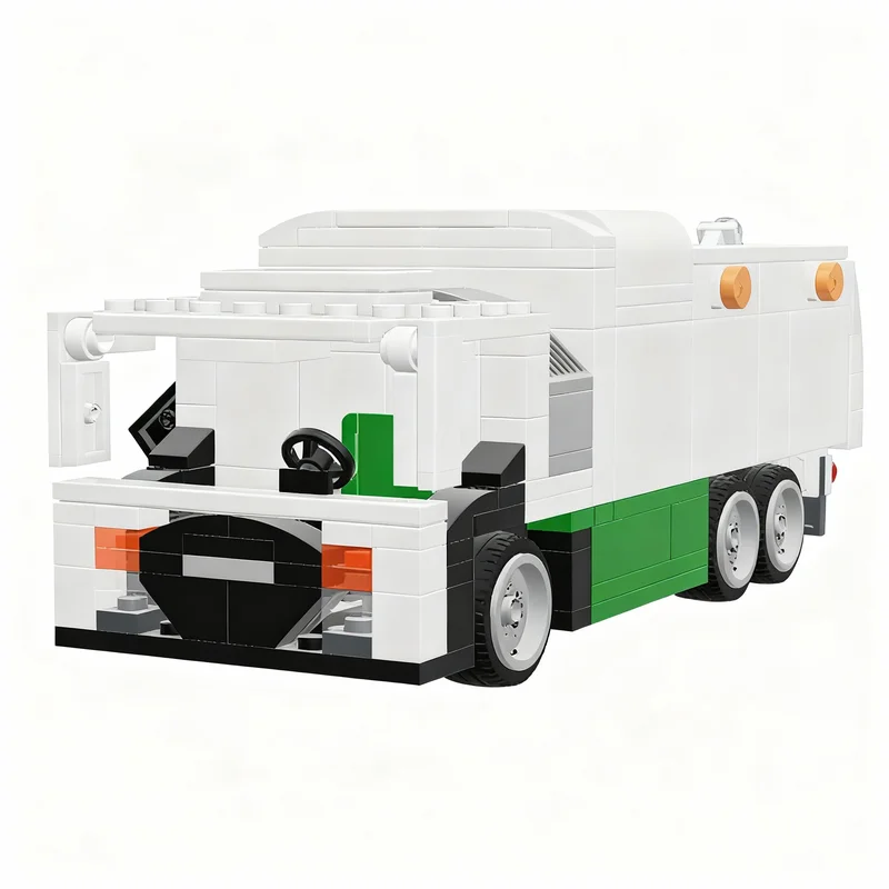 

272PCS MOC City Champions Super Car Heavy Truck Lr Garbage Model Technology DIY Assembly Building Blocks Display Birthday Gift
